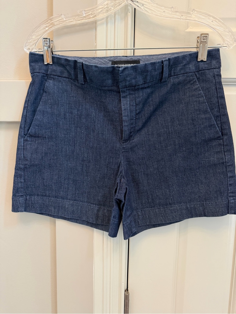 Banana Republic Denim-Style Navy Blue Tailored Shorts